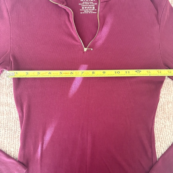 OGL Move Plum Long Sleeve Quarter Zip - Picture 5 of 7